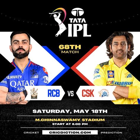 Royal Challengers Bengaluru vs Chennai Super Kings, 68th .